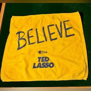 Ted Lasso BELIEVE Apple TV+ Official Promo Rally Towel * Collectible